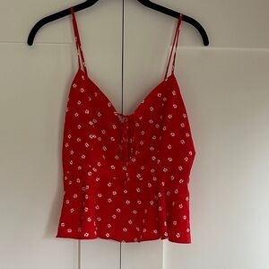 Nine Britton Red Floral Camisole